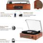 Imagem de Toca-discos de vinil toca-discos cotsoco com Bluetooth Orange