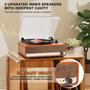 Imagem de Toca-discos de vinil Udreamer Vintage com Bluetooth 5.0