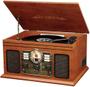 Imagem de Toca-Discos Victrola Nostalgic 6 em 1 com Bluetooth - Acabamento Mogno
