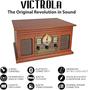 Imagem de Toca-Discos Victrola Nostalgic 6 em 1 com Bluetooth - Acabamento Mogno