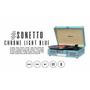 Imagem de Toca Discos Vitrola Raveo Sonetto - Bluetooth, MP3, USB Reproduz e Grava, Aux. 10W RMS Light Blue