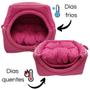 Imagem de Toca Pet 2x1 Casa Casinha Cama Caminha Iglu Cães Gatos Impermeável Tam P
