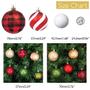Imagem de Todo dia é Natal 35ct 70mm/2.75 "Enfeites de Natal, Shatterproof Christmas Tree Ornaments Set, Decoração de Bolas de Natal (Preto Cinza)
