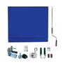 Imagem de Toldo Cortina Azul - 3,00m x 2,50m - kit completo