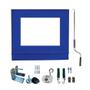 Imagem de Toldo Cortina Azul c/ visor - 2,30m x 1,80m - kit completo