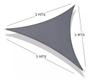 Imagem de Toldo de lona Shade Sail triangular 5x5x5m anti-UV à prova d'água