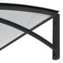 Imagem de Toldo Policarbonato Versátil com Mão Francesa 1.2mx0.50m - Preto com Translúcido