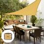 Imagem de Toldo Sombreamento Decorativa Triangular Areia 5x5x5 Sombra