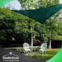 Imagem de Toldo Sombreamento Vela Cobertura Triangular - Sombralux 4X4X5.6M - Verde