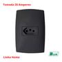 Imagem de Tomada 20A placa 4x2 horizontal Home Blux cor Grafite 250V