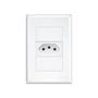 Imagem de Tomada 2p+T 20a/250v com placa 4x2 Fame Evidence Branca