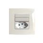 Imagem de Tomada 3 Pinos 10a + Interruptor Duplo Paralelo Branco Móvel Marmore Drywall Gesso Granito Móveis Pedra Embutir Margirius