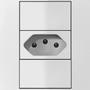Imagem de Tomada 4x2 Iris 2P+T 10A Branca A7B10001340182 Soprano