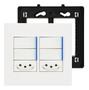 Imagem de Tomada 4x4 Dupla Pial Plus+ Legrand C/ Interruptor 4 Teclas