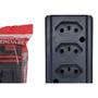 Imagem de Tomada Barra Interneed 2 Polos +Terra Preta 20A. Quadrupla