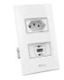 Imagem de Tomada Beleze Recarga Usb + Tomada 10A Branco