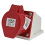 Imagem de Tomada Blindada Sobrepor Negativo 3P+N+T 16A 415V Vermelho Metaltex