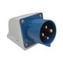 Imagem de Tomada Blindada Sobrepor Negativo 3P+T 32A 250V Azul Metaltex