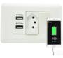 Imagem de Tomada Carregador Usb Duo Interruptor
