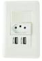 Imagem de Tomada Carregador Usb Duo Interruptor