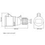 Imagem de Tomada de Acoplamento Industrial 2P+T 16 A 380-415 Vca 9 H Tramontina