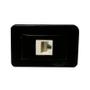 Imagem de Tomada de Embutir para Móveis com Conector de Rede RJ45 Preto