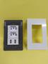 Imagem de Tomada De Parede Modular Dupla com 2 Entradas Usb 2.1A + 1.0A 5V Carregador Dispositivos Celular