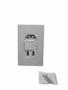 Imagem de Tomada de Parede Usb + Interruptor C/ 2 Entradas Usb 10a 5v