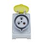 Imagem de Tomada De Sobrepor N3004 Amarela 2P+T 16A 100/130V Steck