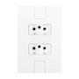 Imagem de Tomada dupla 10A 250V Caprice Modular Pluzie 4x2