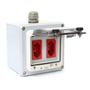 Imagem de Tomada Dupla Tomadas 220V à Prova D'Água com Visor Basculante 2P+T 20A IP67 STRAHL