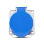 Imagem de Tomada Embutir 3P+N+T 63A 200/250V A5549 Azul Steck