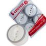 Imagem de Tomada Externa Luster 2 Polos +Terra 10A Branca 2081 - Kit C/10