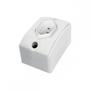 Imagem de Tomada Externa Perlex 2 Polos +Terra 10A Retangular Branca   711Brc/10 ./ Kit Com 10