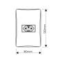 Imagem de Tomada Fame Habitat 2P+T 20A com Placa 4x2 Branco