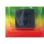 Imagem de Tomada Fone Externa Com 2 Modulares Preta Cartela 4882