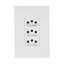 Imagem de Tomada Ilumi I9 Monobloco Tripla 2P+T 10A 250V com Placa