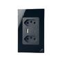 Imagem de Tomada Inteligente Wi-Fi Dupla 16A Usb E Usb-C - Preto