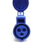 Imagem de Tomada Macho 2P+Terra 16A Modelo Yht-N213 Azul Cnc