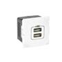 Imagem de Tomada Nereya USB para Carregador Branco - Pial Legrand 663011