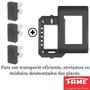 Imagem de Tomada Padrão Tripla 2P+T 20A Com Placa Habitat Black FAME