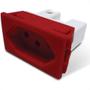 Imagem de Tomada Painel Steck Com Borne 20A 250V Vermelha S8623