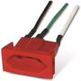 Imagem de Tomada Painel Steck Com Cabo 10A 250V Vermelha S8630