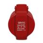 Imagem de Tomada Pendente ou Acoplamento 215 3P + N + T 6H 380Vca / 16A Vermelho IP44 Sibratec
