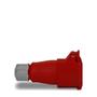Imagem de Tomada Pendente ou Acoplamento 215 3P + N + T 6H 380Vca / 16A Vermelho IP44 Sibratec