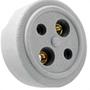 Imagem de Tomada Polarizada Lumibras 2X30 Nylon 23 - Kit C/10 Unidades