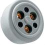 Imagem de Tomada Polarizada Lumibras 3X30 Nylon 33 - Kit C/10 Unidades