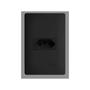 Imagem de Tomada Preta 2P+T 10A/250V Com Placa Habitat Black - Fame