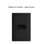 Imagem de Tomada Preta 2P+T 10A/250V Com Placa Habitat Black - Fame