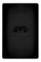 Imagem de Tomada Preta 2P+T 20A/250V Com Placa Habitat - Fame
